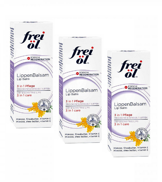 3xPack Frei öl  Hydrolipid Lip Balm - 24 ml