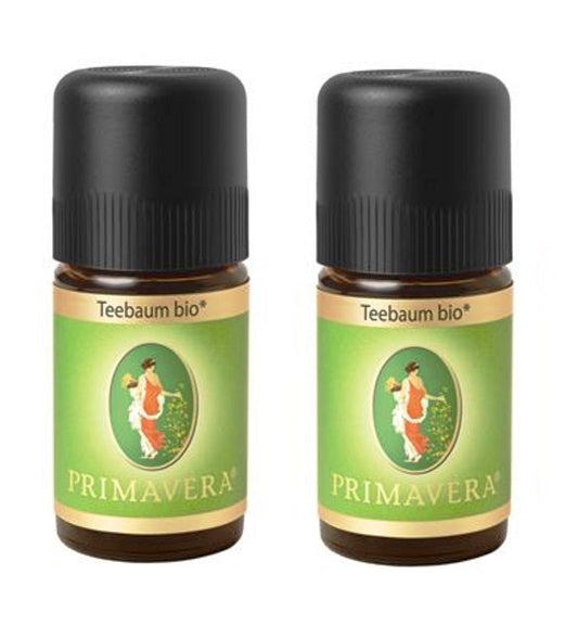 2xPack PRIMAVERA Organic Tea Tree Oil - 5 ml each