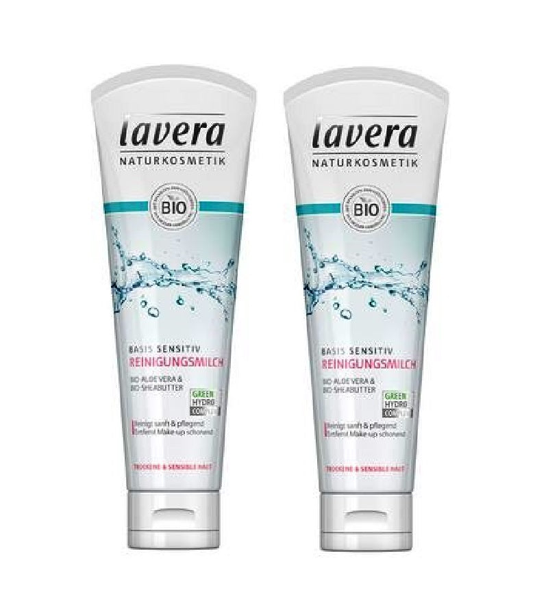 2xPack Lavera Organic Basic Sensitive Cleansing Milk -  250 ml